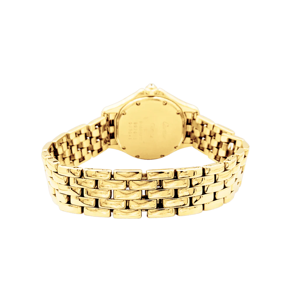 Montre CARTIER "Panthère Cougar" en or jaune, émail et diamants - Image 5
