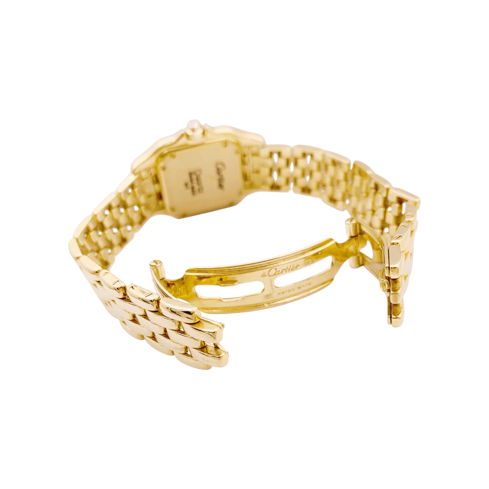 Montre CARTIER "Panthère" en or jaune et diamants - Image 4