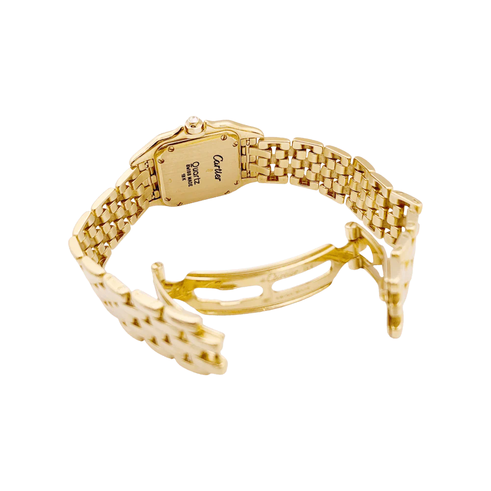 Montre CARTIER "Panthère" en or jaune et diamants - Image 5