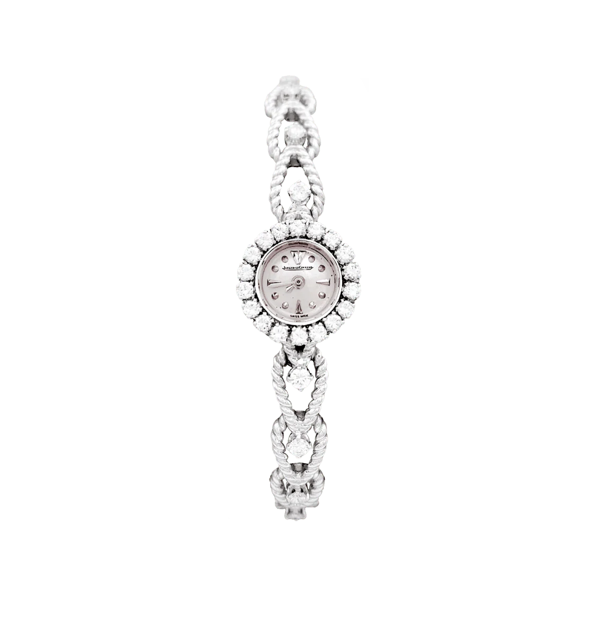 Montre Femme JAEGER-LECOULTRE en or blanc et diamants
