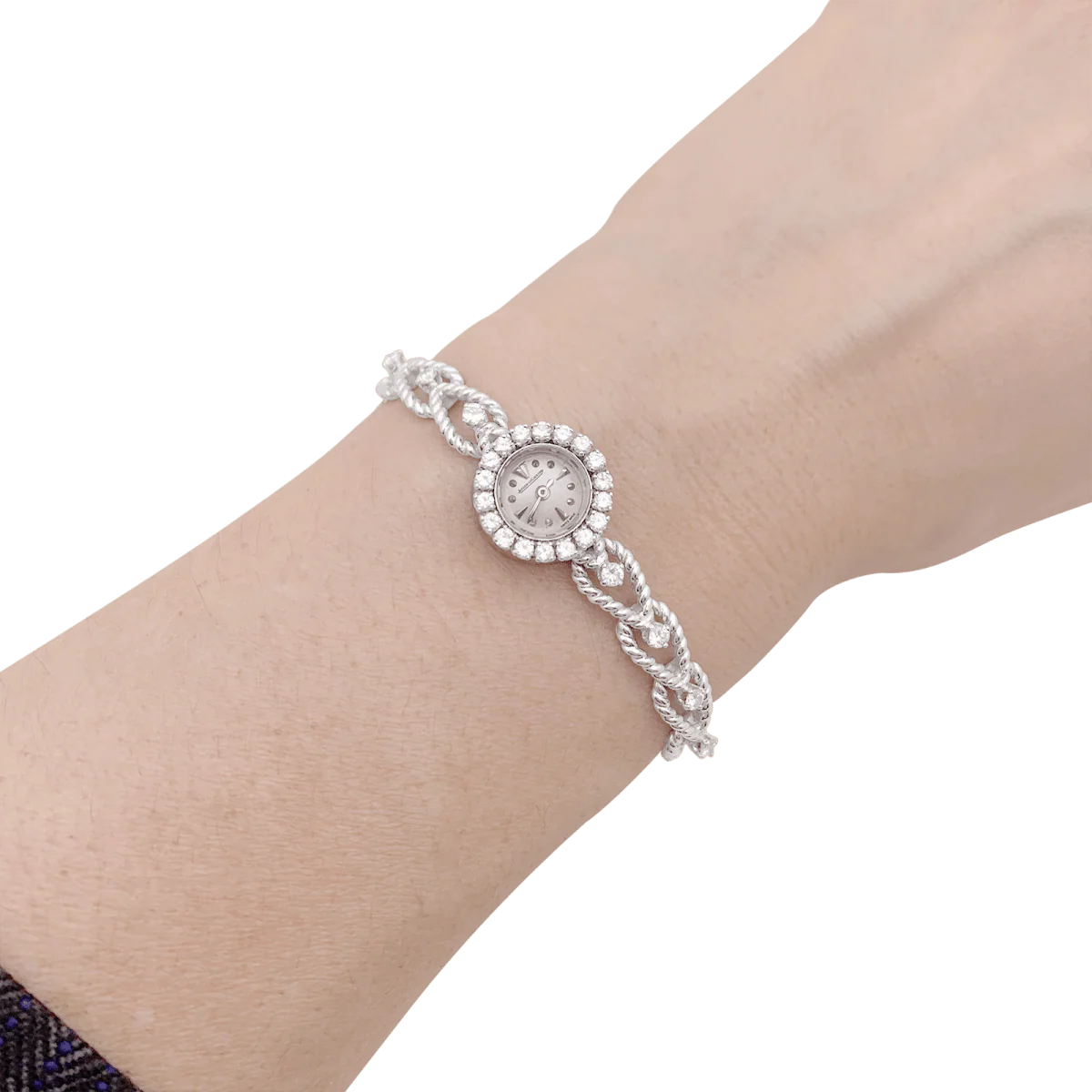 Montre Femme JAEGER-LECOULTRE en or blanc et diamants - Image 6