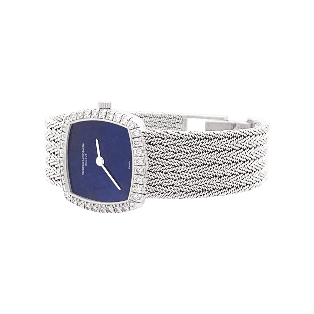 Montre VACHERON CONSTANTIN en or blanc, lapis-lazuli et diamants - Image 5