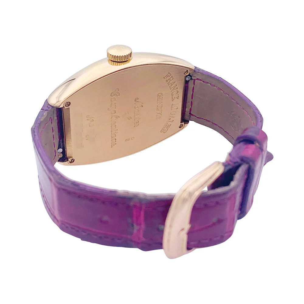 Montre Franck Muller, “Master of Complications”, or rose, cuir. - Image 2