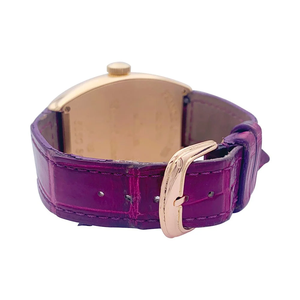 Montre Franck Muller, “Master of Complications”, or rose, cuir. - Image 3