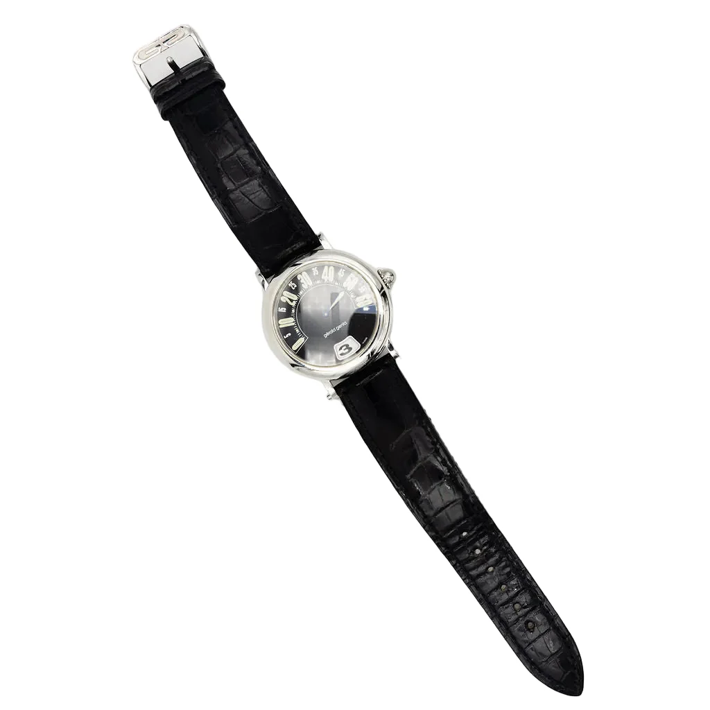 Montre GÉRALD GENTA "Rétro Classic" en acier et cuir - Image 5