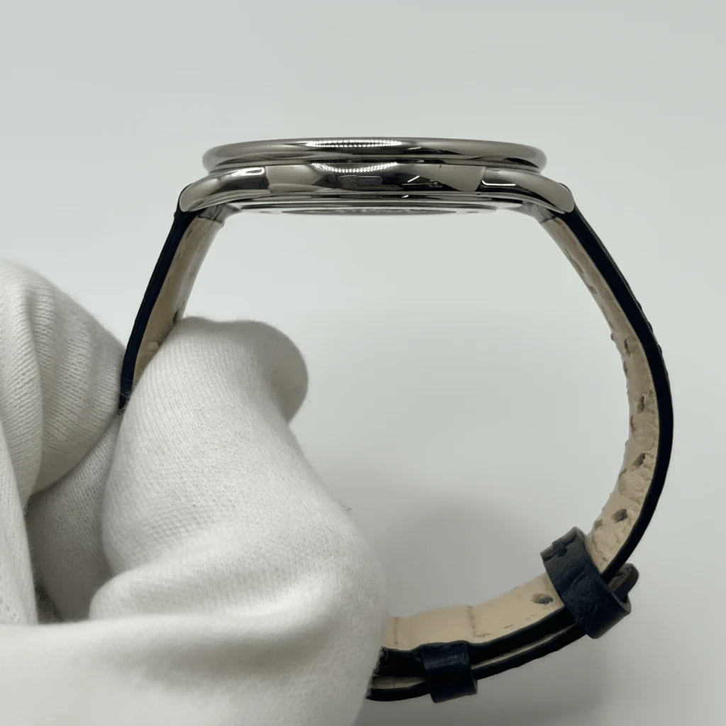 Montre HERMÈS "Arceau" en acier et cuir - Image 4