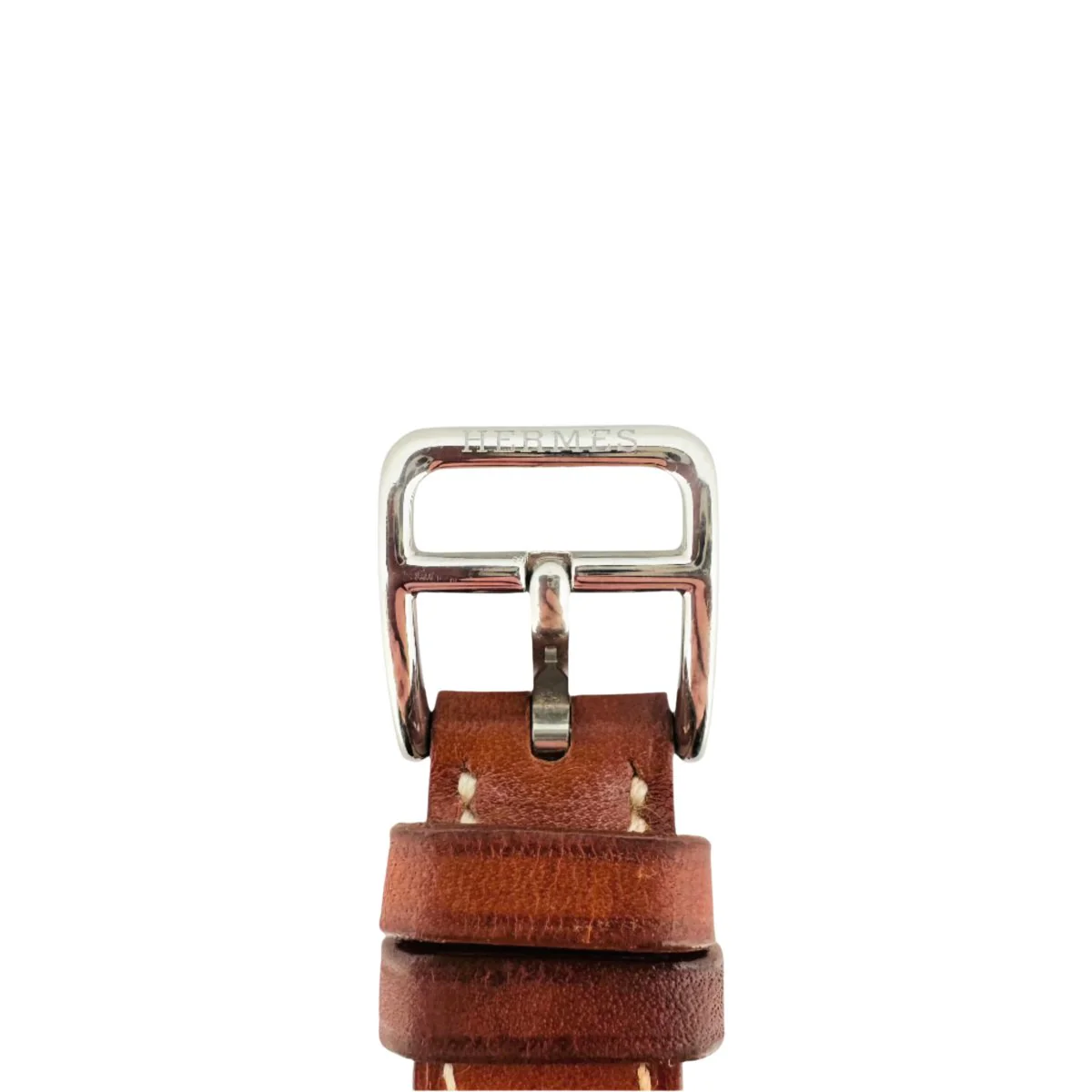 Montre HERMÈS "Cape Cod" en acier et cuir - Image 3