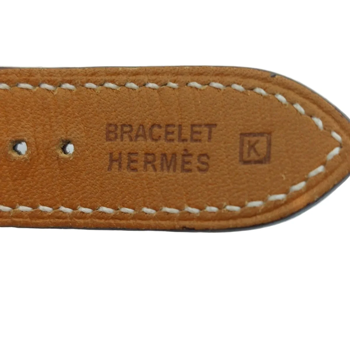 Montre HERMÈS "Cape Cod" GM en acier et cuir - Image 8
