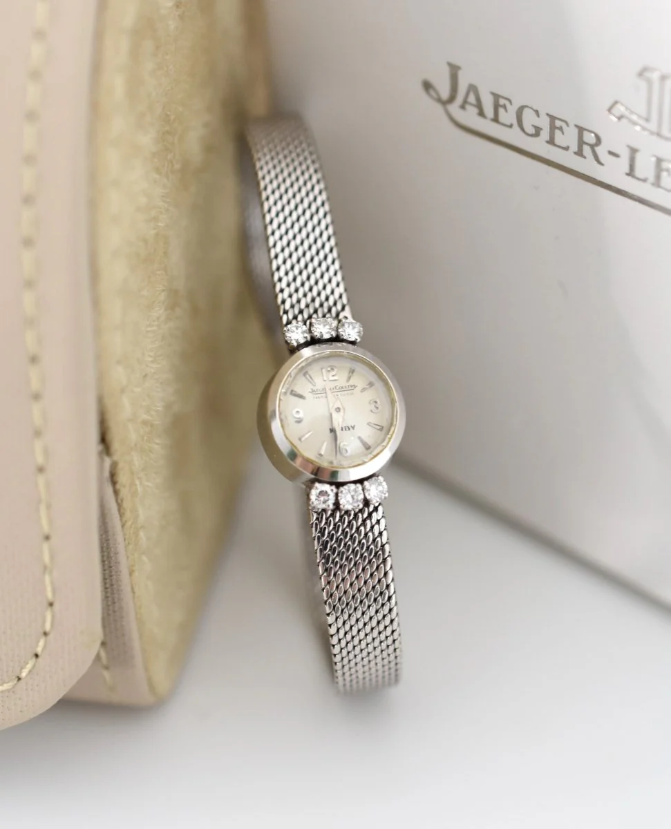 Montre JAEGER-LECOULTRE en or blanc et diamants - Image 2