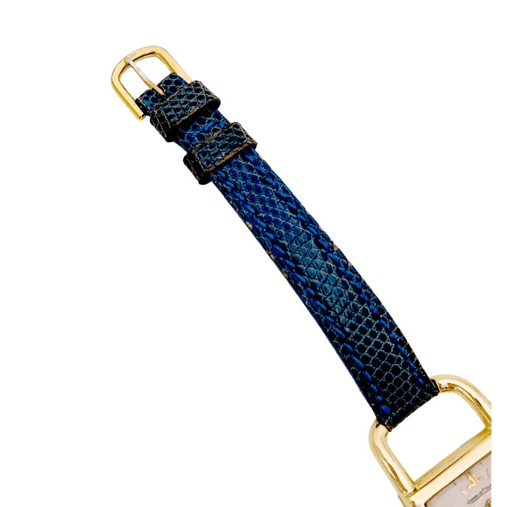 Montre JAEGER-LECOULTRE "Etrier" en or jaune et cuir - Image 6