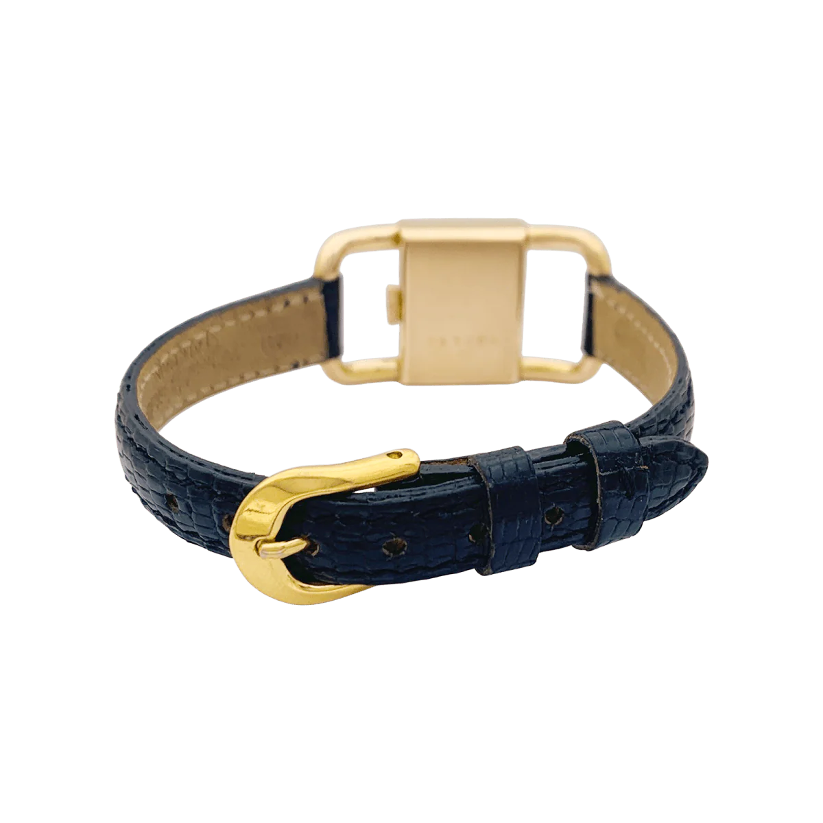 Montre JAEGER-LECOULTRE, "Etrier", en or rose et cuir - Image 4