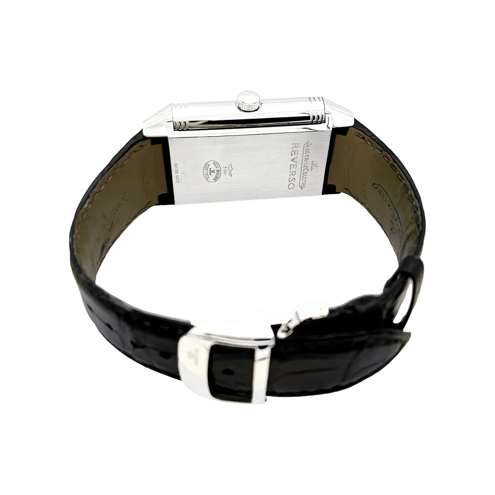 Montre JAEGER-LECOULTRE "Grande Rverso 986 Duodate" en acier et cuir - Image 4