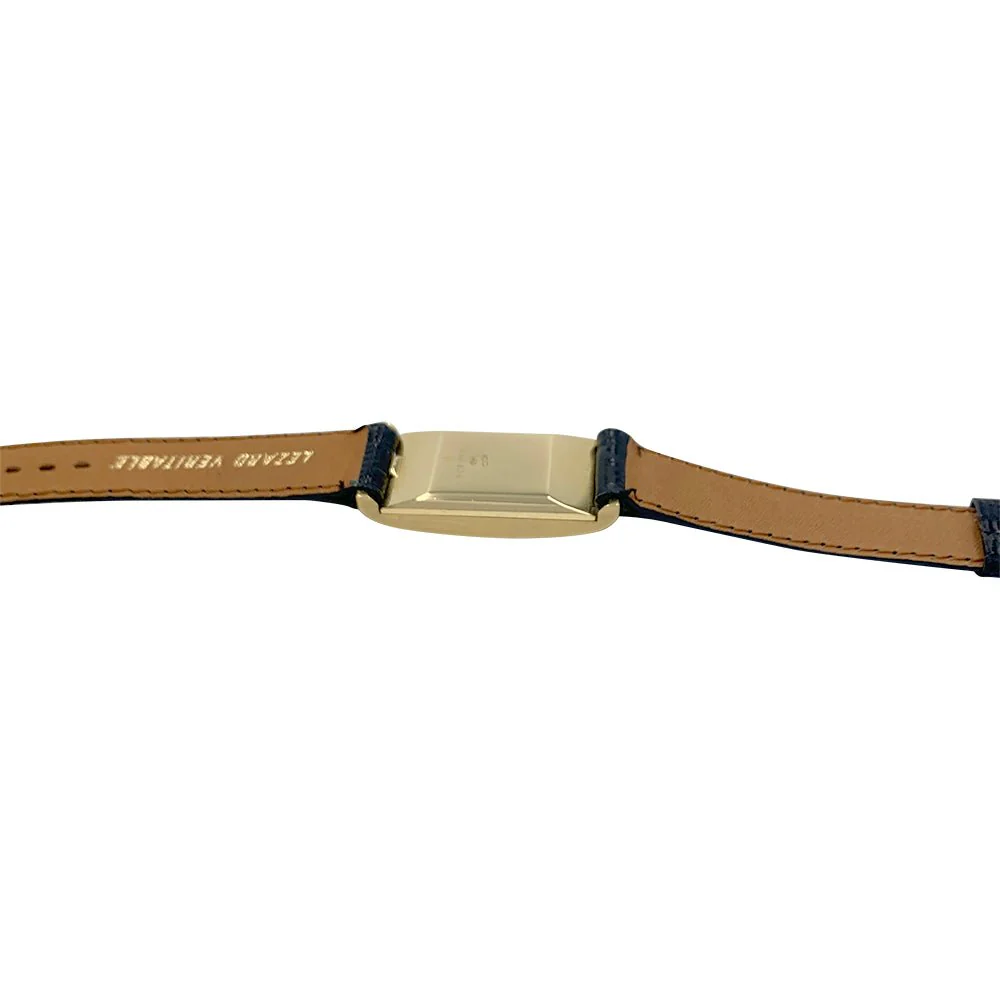 Montre JAEGER LECOULTRE, or jaune, cuir. - Image 6