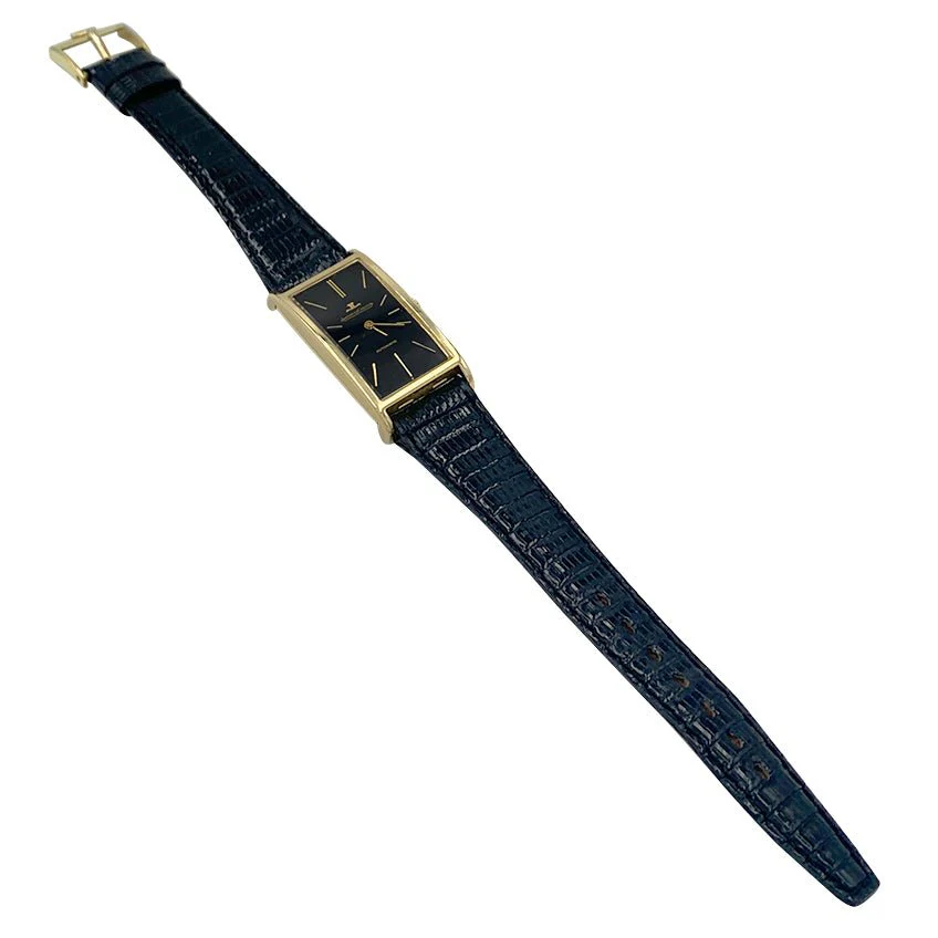 Montre JAEGER LECOULTRE, or jaune, cuir. - Image 7