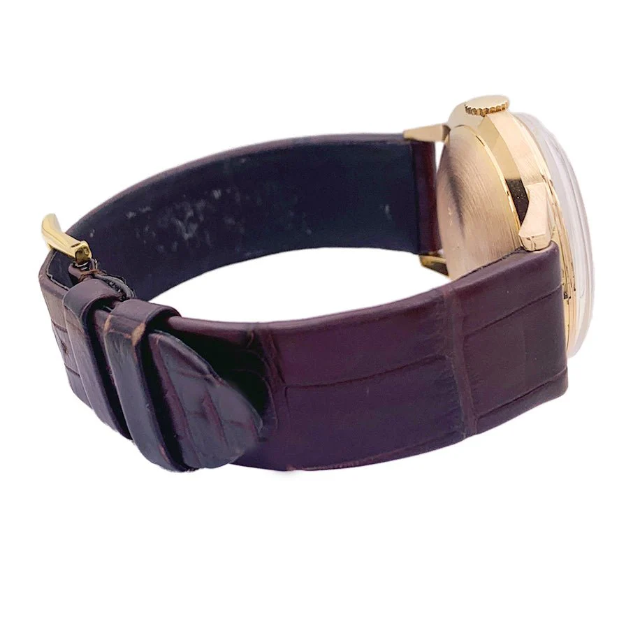 Montre Jaeger Lecoultre, or rose, bracelet cuir. - Image 2
