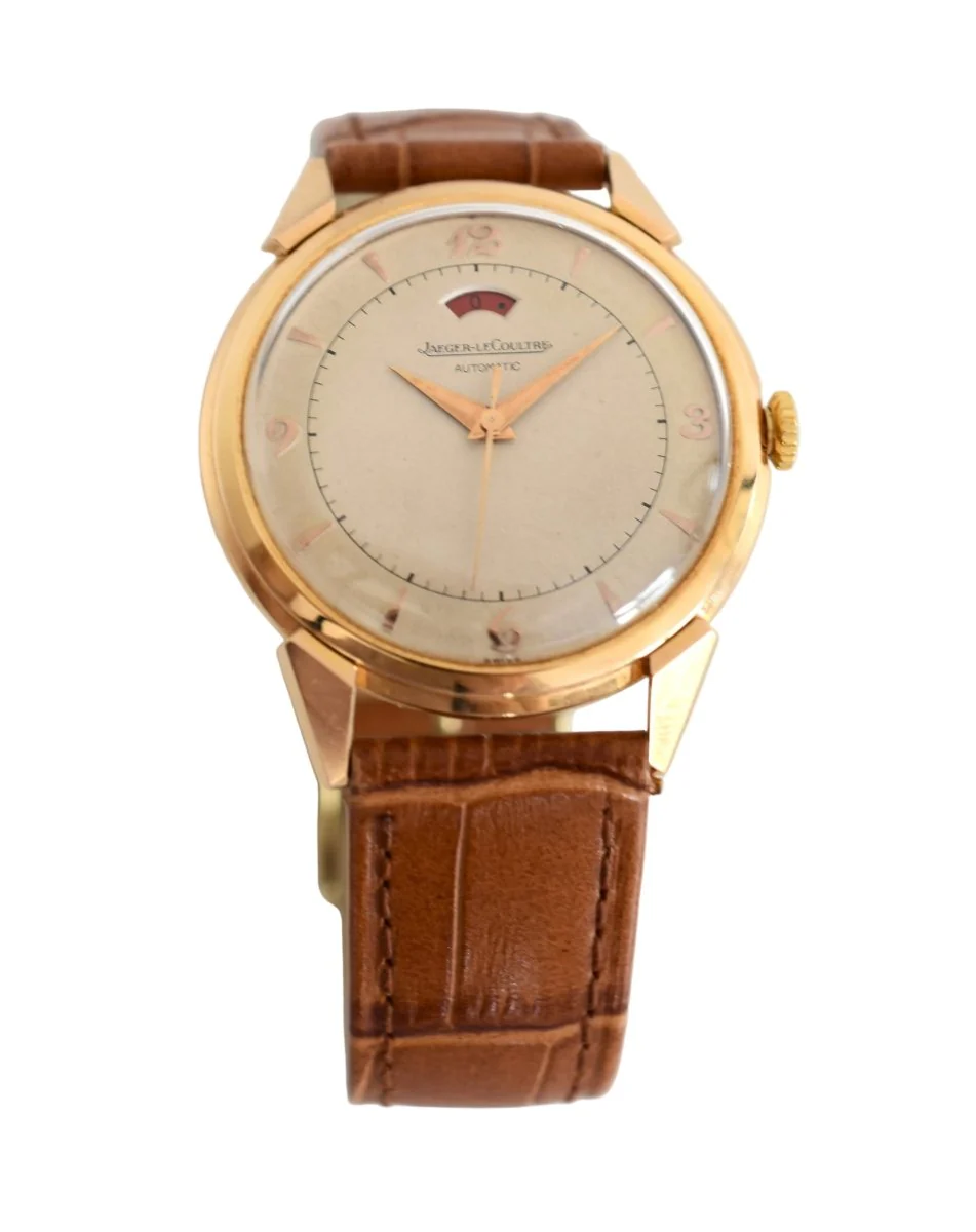 Montre JAEGER-LECOULTRE "Power Reserve 40h" en or rose et cuir - Image 4