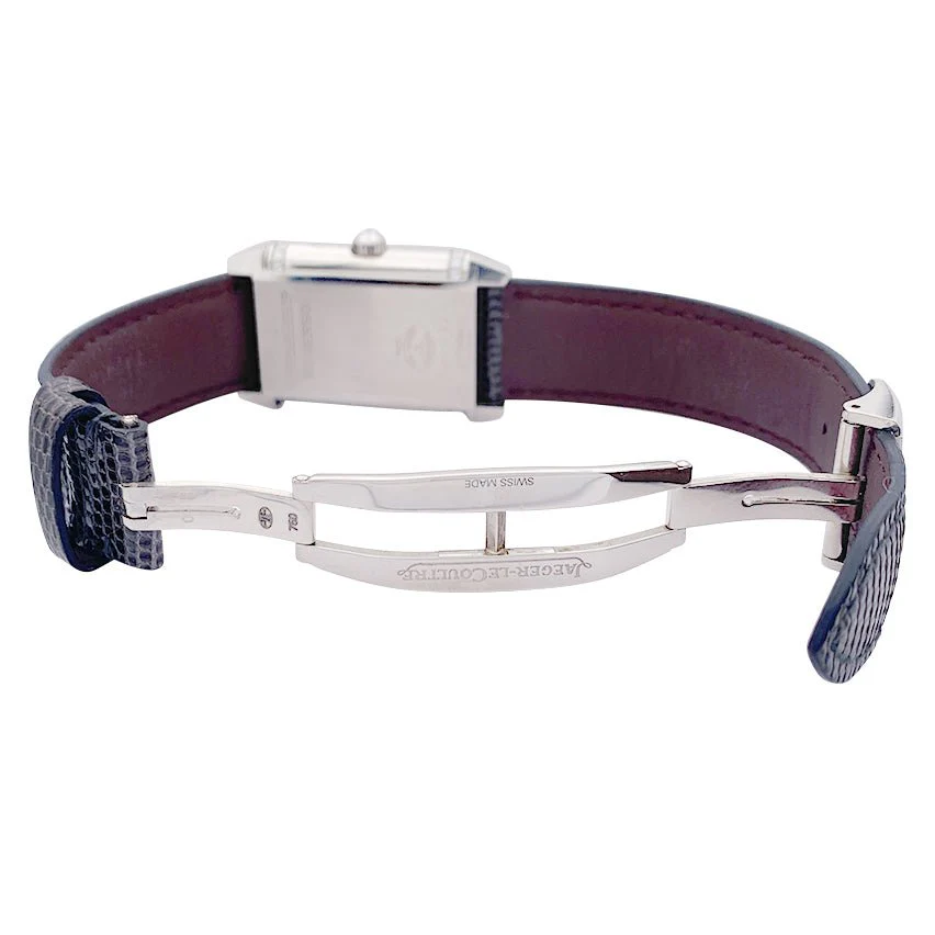 Montre JAEGER LECOULTRE, "Reverso Duetto", en or blanc et diamant - Image 5