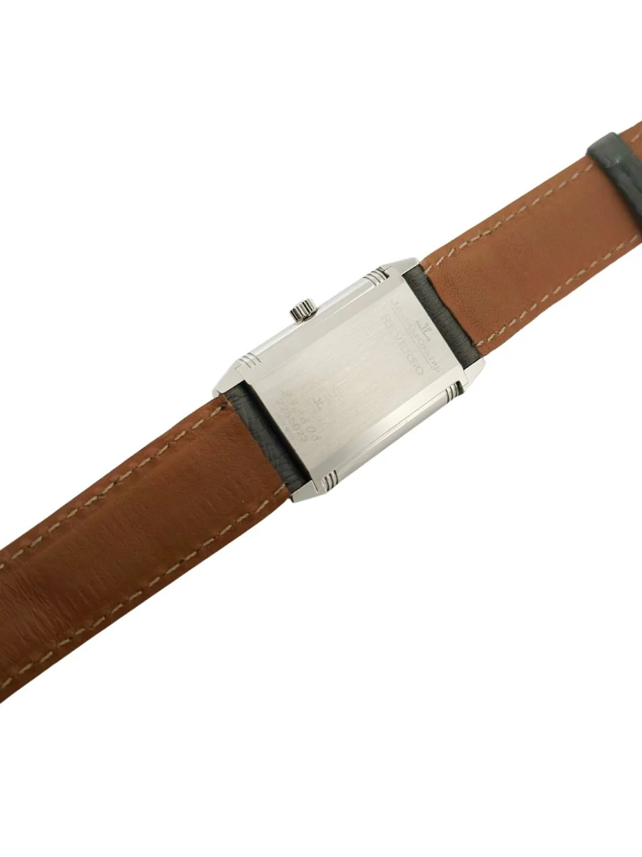 Montre JAEGER-LECOULTRE "Reverso" en acier et cuir d'autruche - Image 6