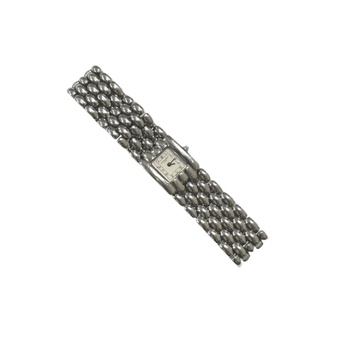 Montre CHAUMET "Khesis" en acier, quartz et diamants