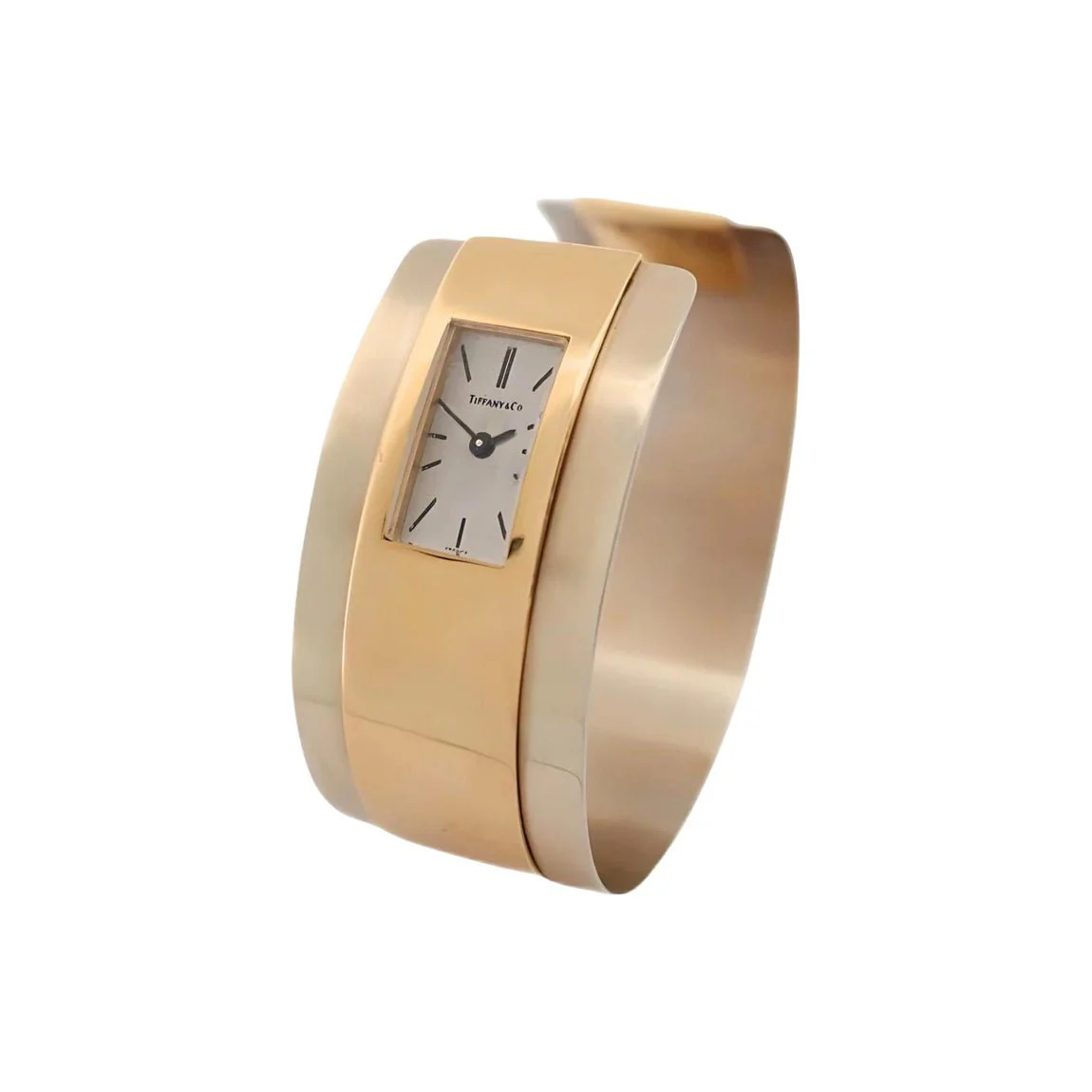 Montre Quartz TIFFANY & CO. en or jaune et or blanc - Image 3