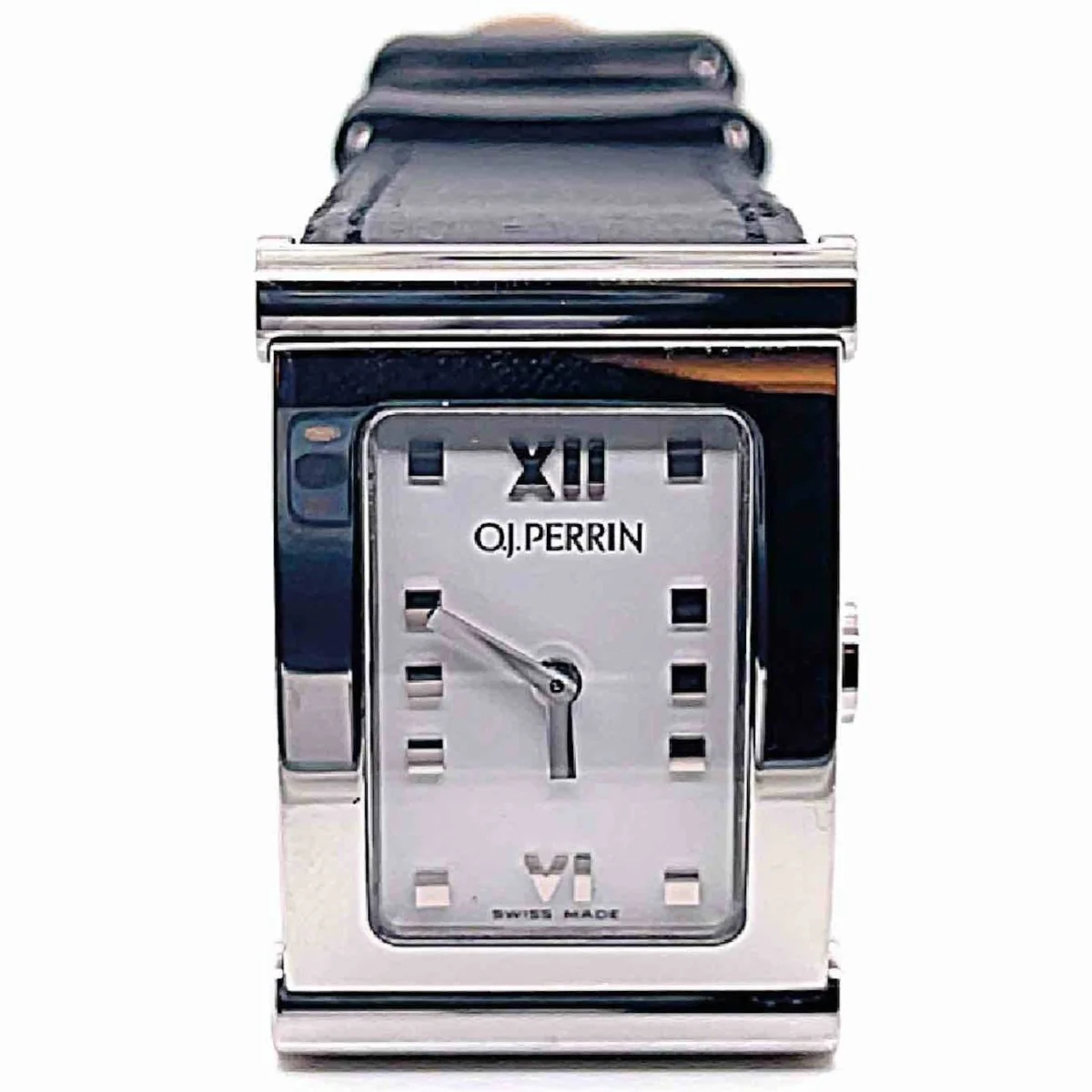 Montre Quartz PERRIN "Arcada" en acier et cuir