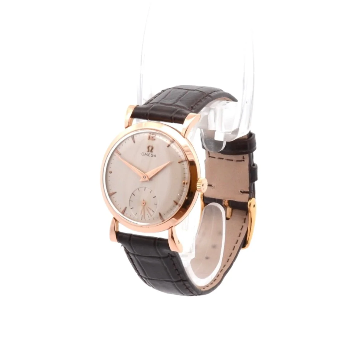Montre Mécanique OMEGA "Cal.361" en or jaune et cuir - Image 2