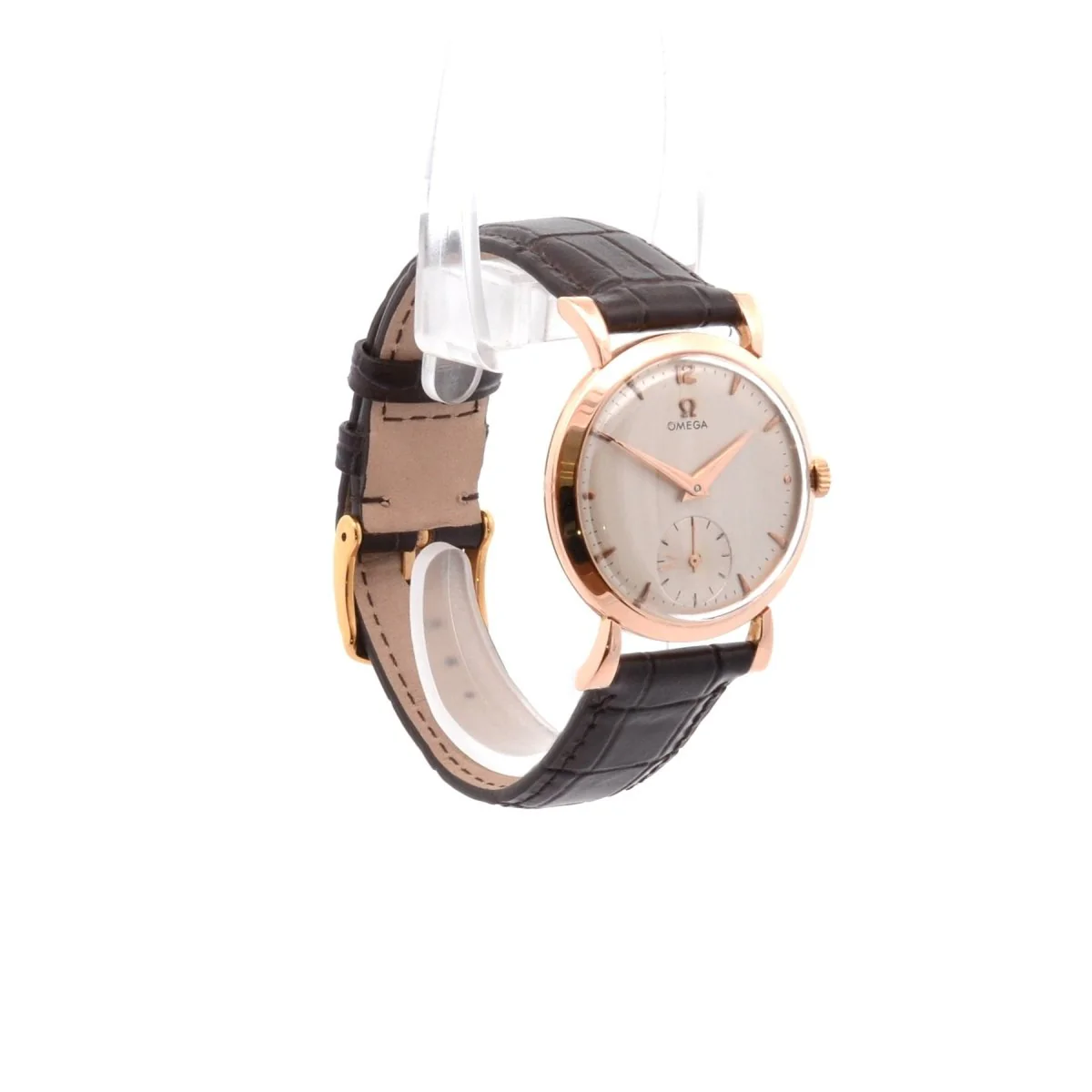 Montre Mécanique OMEGA "Cal.361" en or jaune et cuir - Image 3