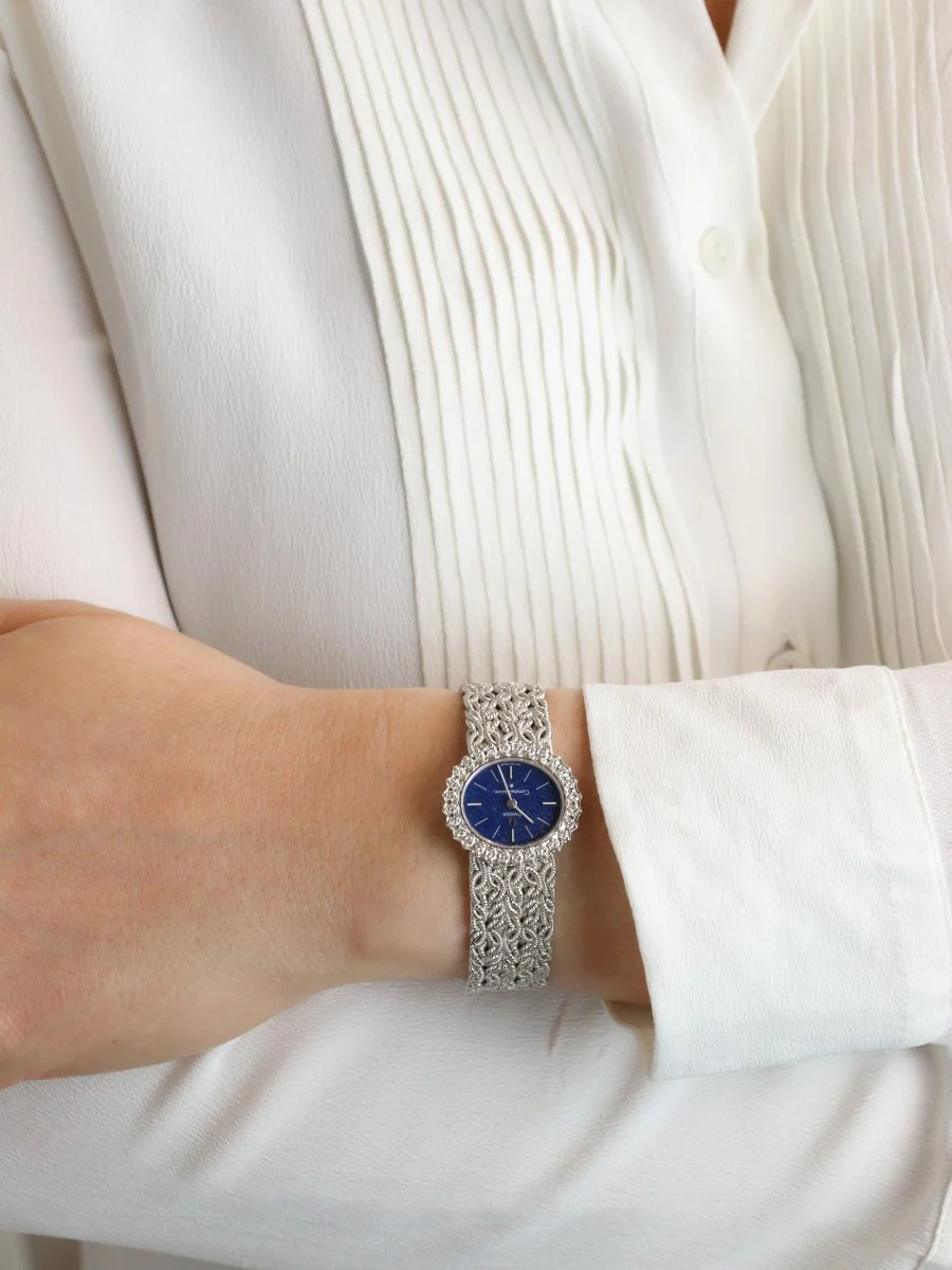 OMEGA Constellation - Montre or blanc diamants lapis-lazuli - Image 13