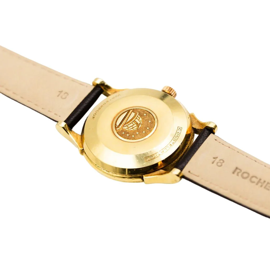 Montre OMEGA "Constellation" en or jaune et cuir - Image 4