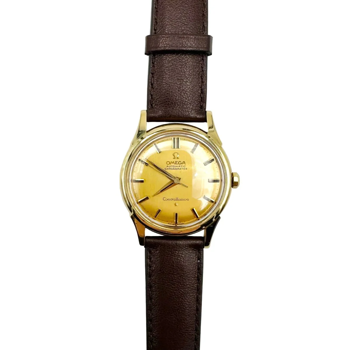 Montre OMEGA "Constellation" en or jaune et cuir - Image 11