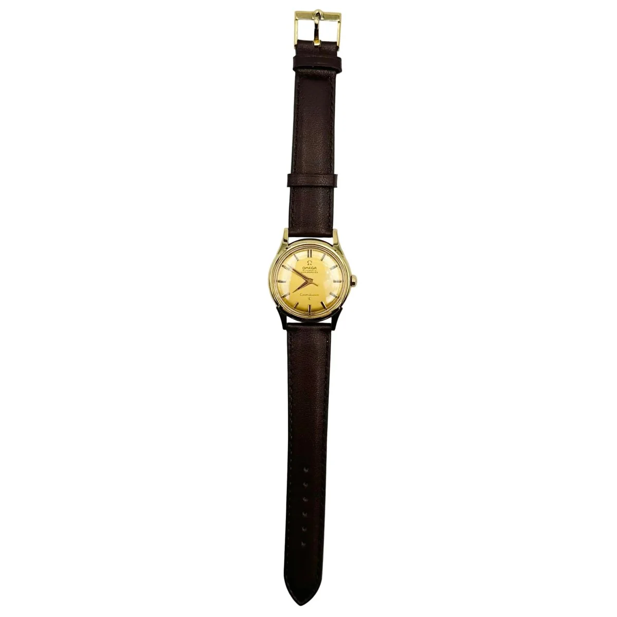Montre OMEGA "Constellation" en or jaune et cuir - Image 12