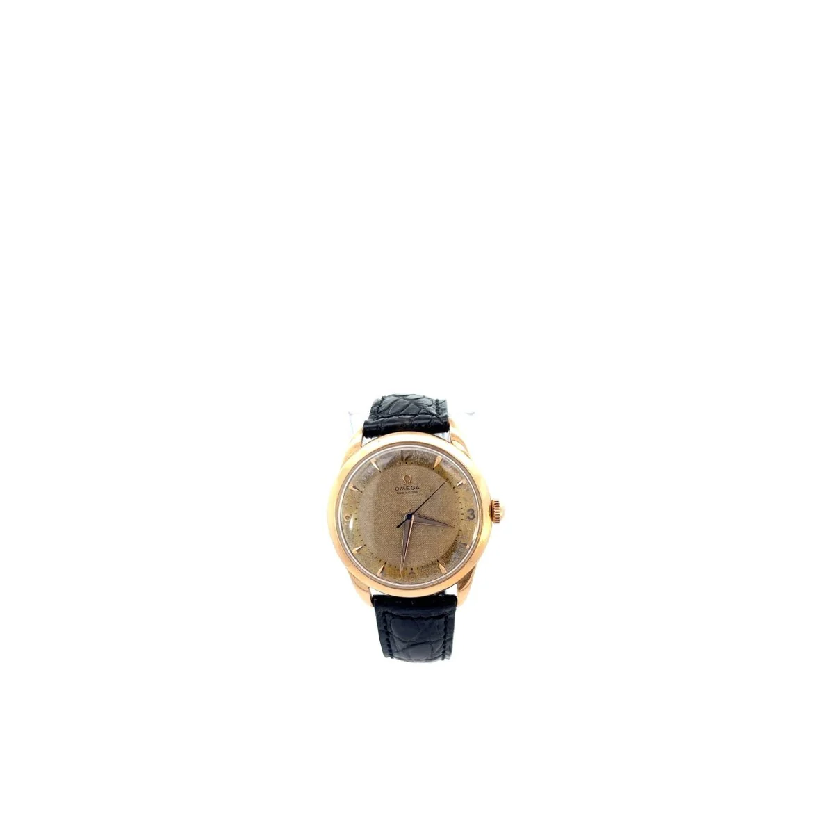 Montre OMEGA en or jaune et crocodile - Image 2