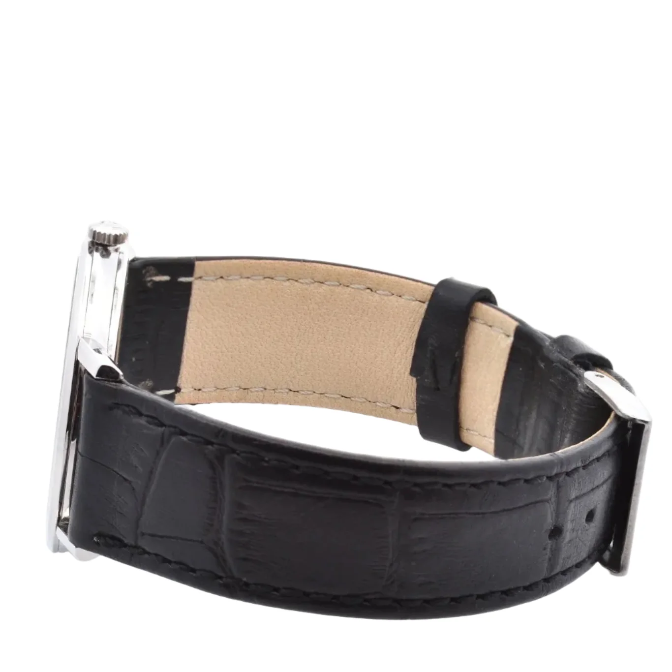 Montre OMEGA en acier et cuir - Image 3