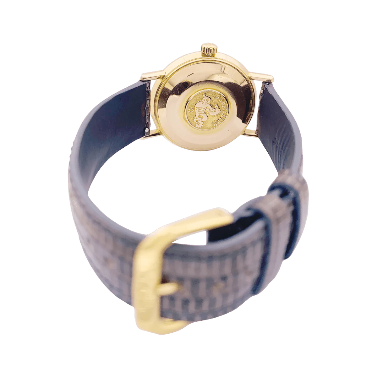 Montre OMEGA "Seamaster De Ville" en or rose, argent et cuir. - Image 4