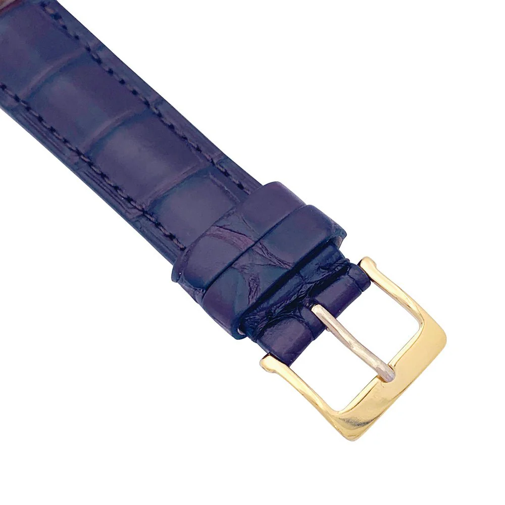 Montre Omega "Seamaster De Ville" en or rose et cuir - Image 2