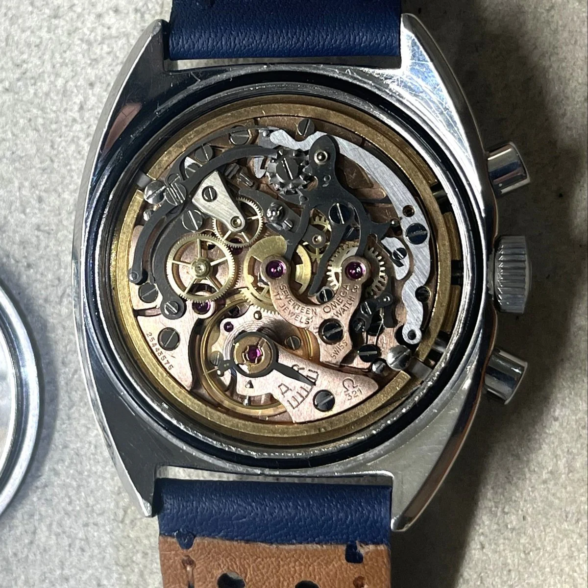 Montre OMEGA "Seamaster" en acier et cuir - Image 7