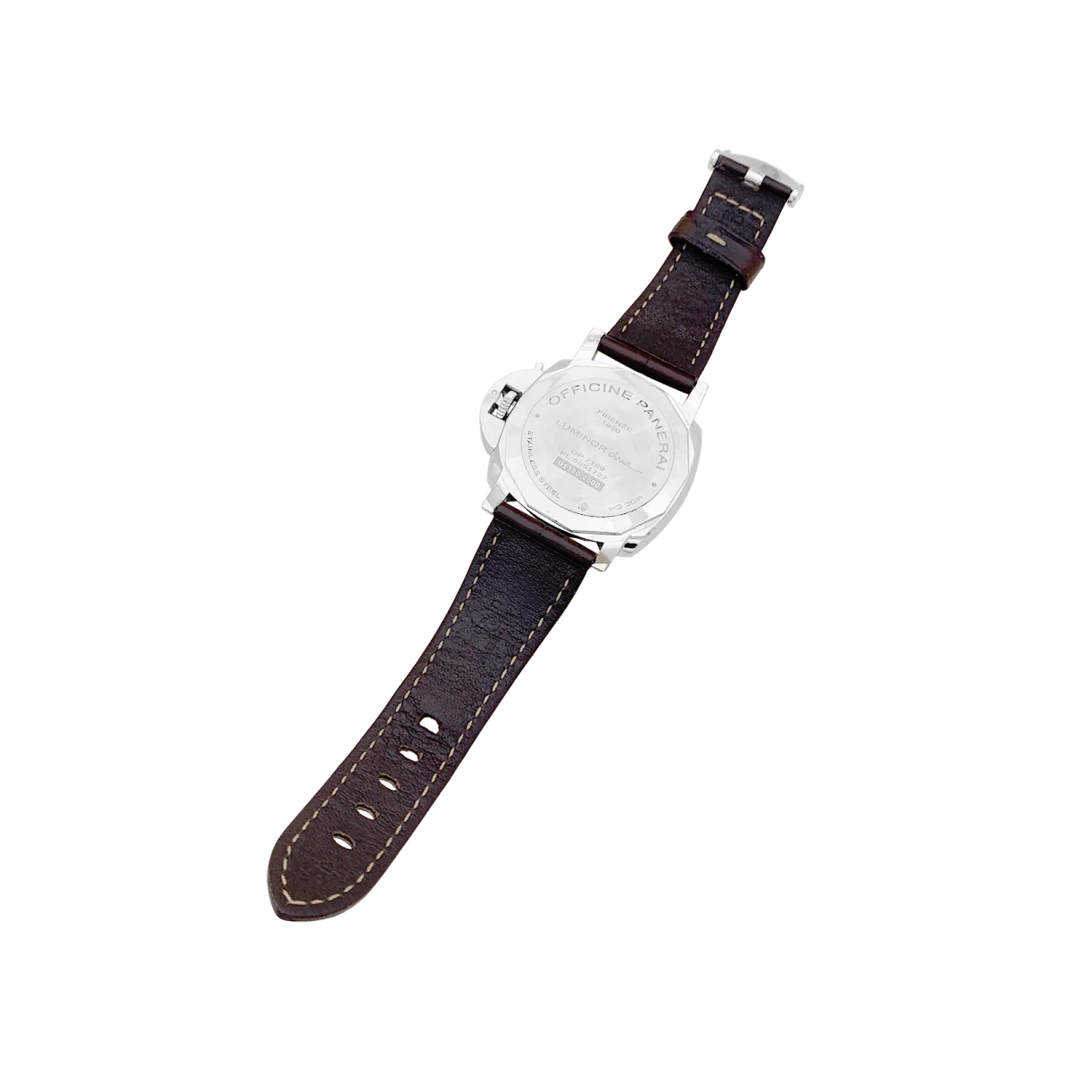 Montre PANERAI "Luminor Due" en acier et cuir - Image 4