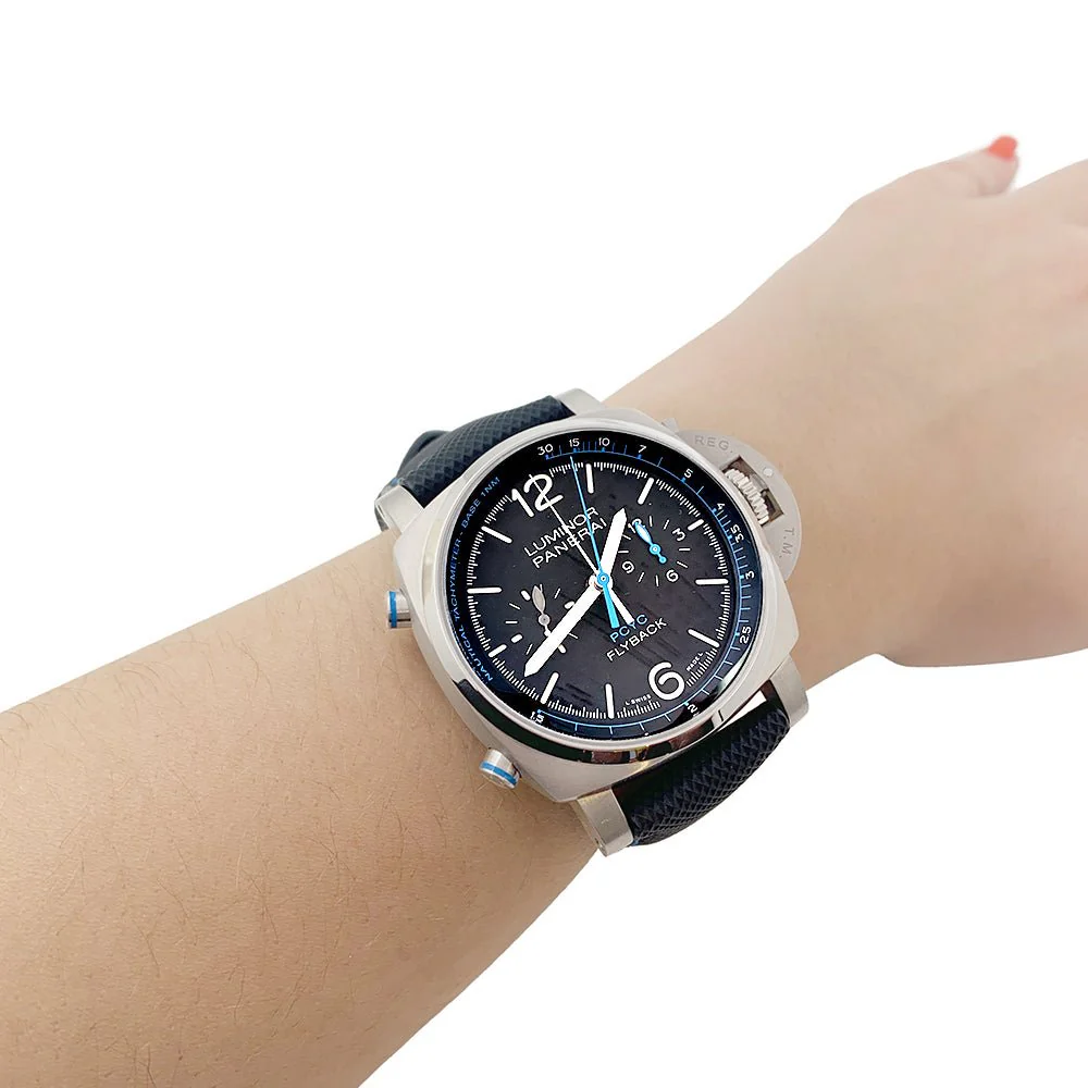 Montre PANERAI "Luminor PCYC Flyback" en titane et cuir - Image 2