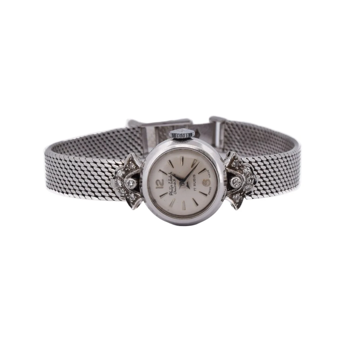 Montre PHILIP WATCH en or blanc et diamants - Image 3