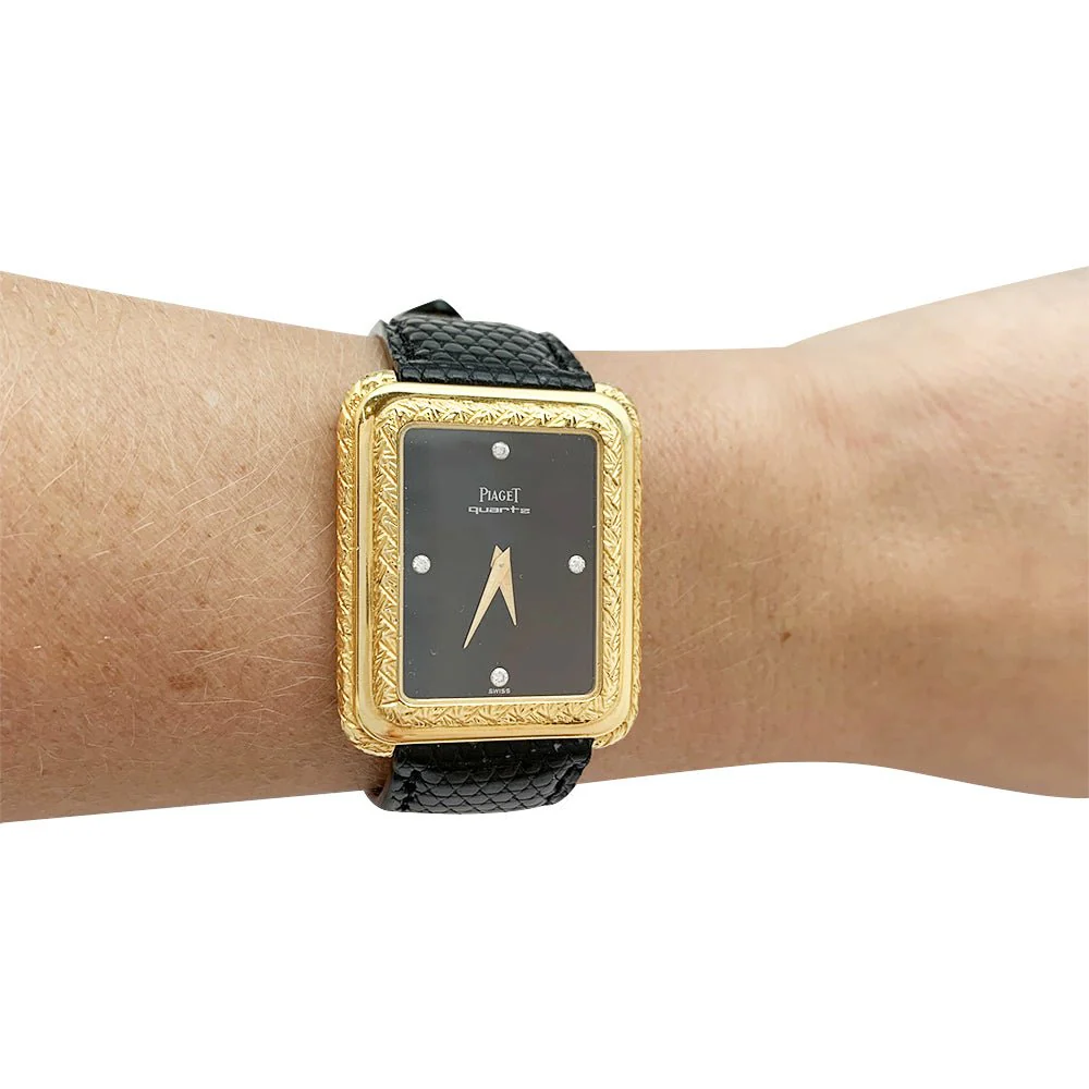 Montre Piaget en or jaune, cuir. - Image 6