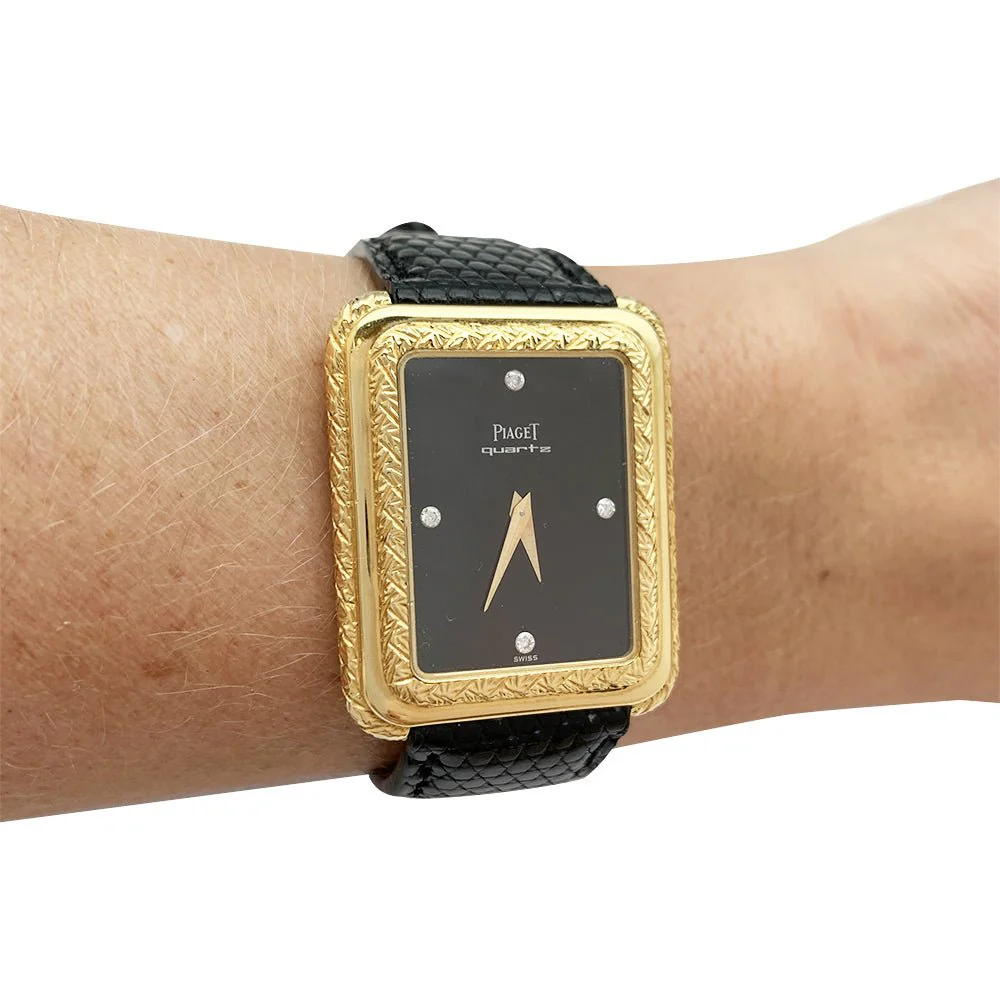 Montre Piaget en or jaune, cuir. - Image 7