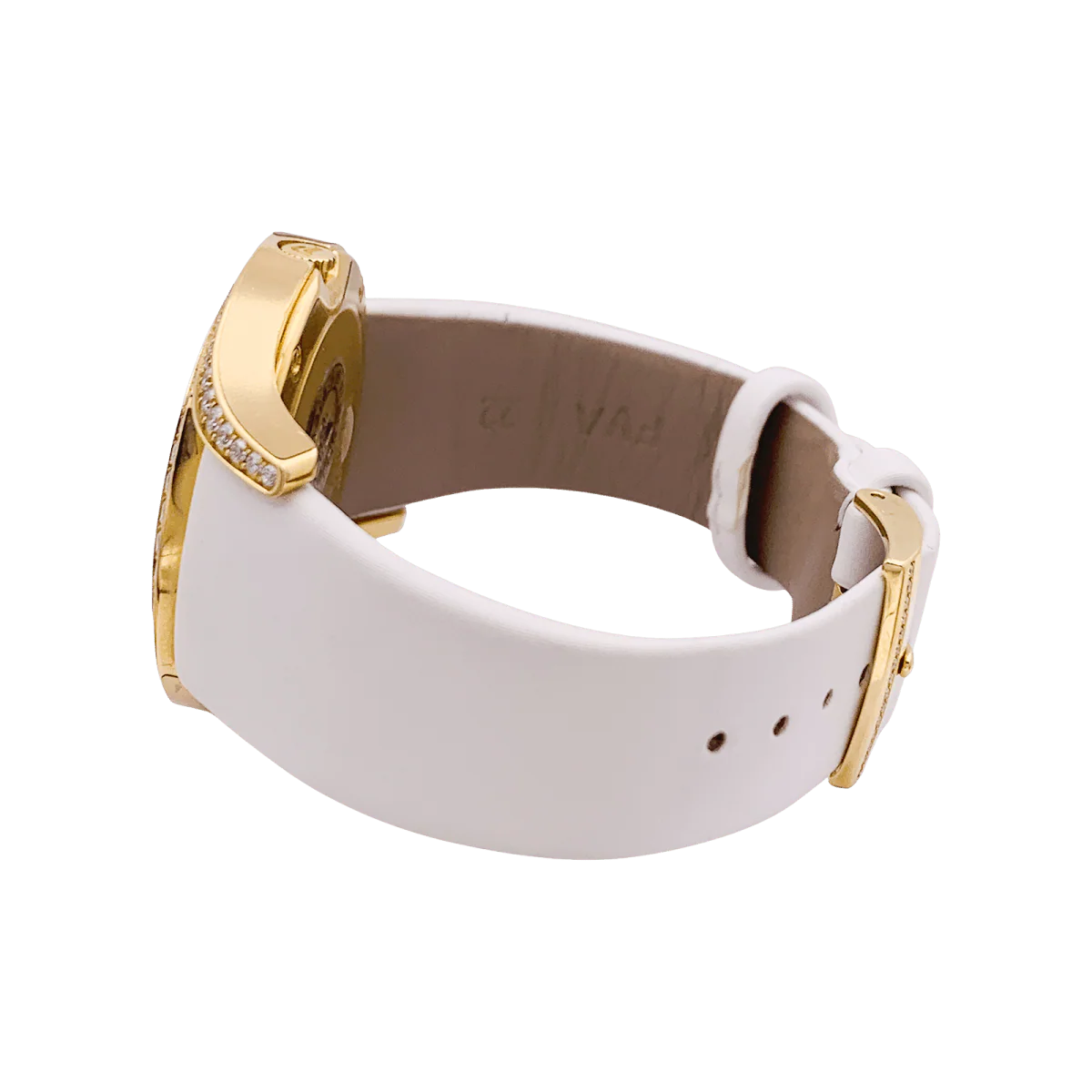 Montre PIAGET "Gala LimeLight" en or jaune, cuir et diamants - Image 3