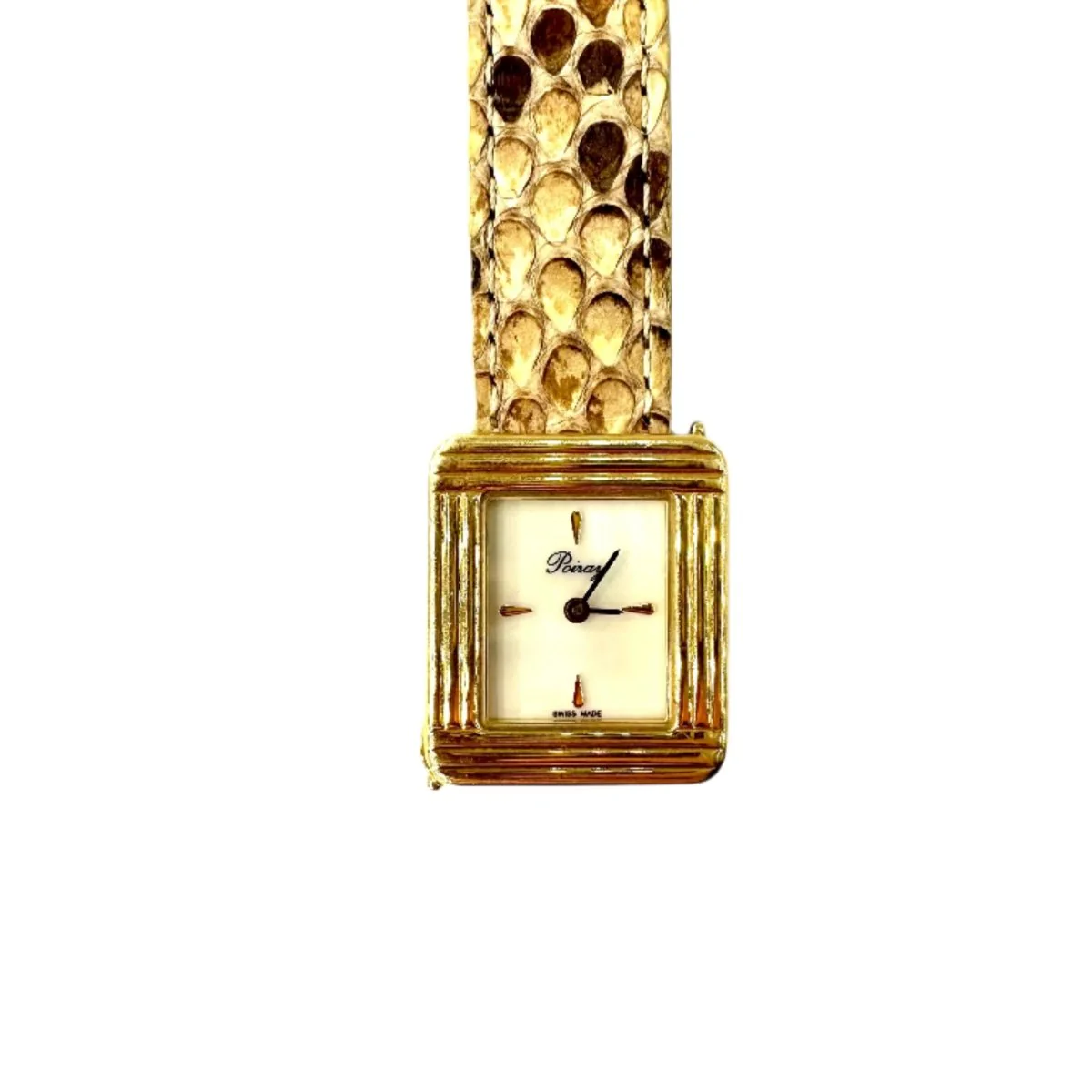 Montre POIRAY, "Ma première" en or jaune et nacre