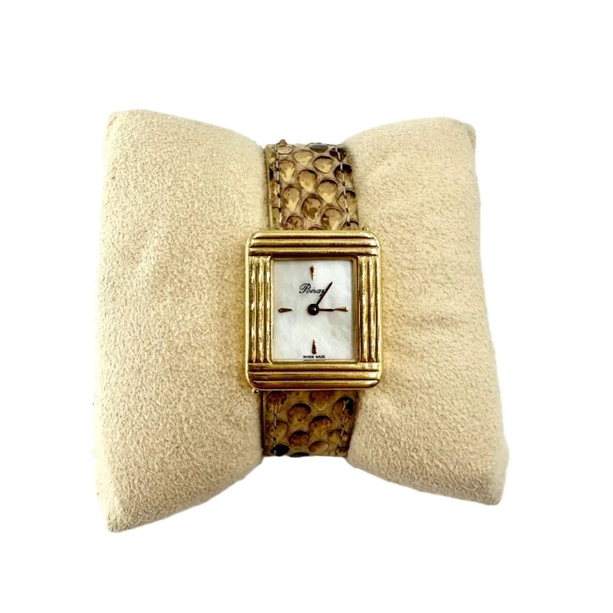 Montre POIRAY, "Ma première" en or jaune et nacre - Image 2