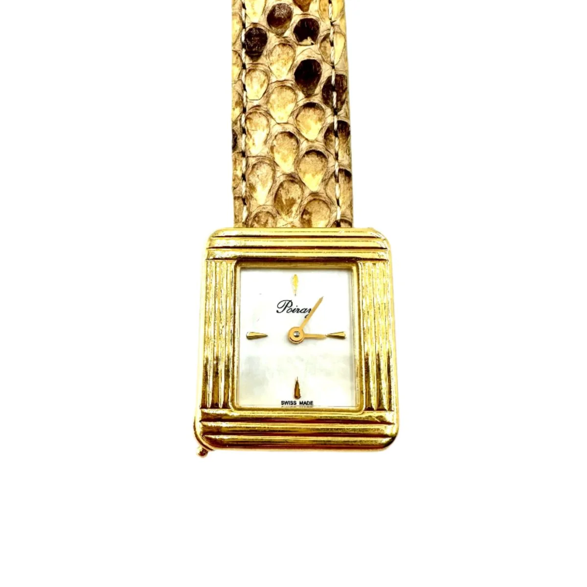 Montre POIRAY, "Ma première" en or jaune et nacre - Image 6
