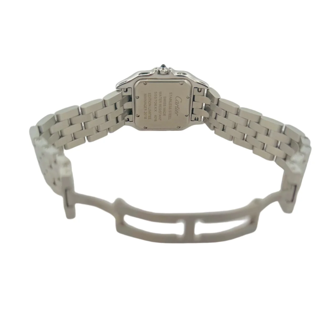 Montre Quartz CARTIER "Panthère" en acier et diamants - Image 2