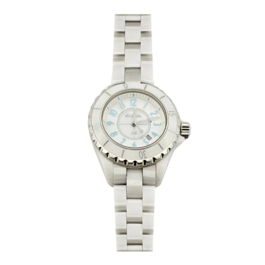 Montre Quartz CHANEL "J12" en céramique blanche