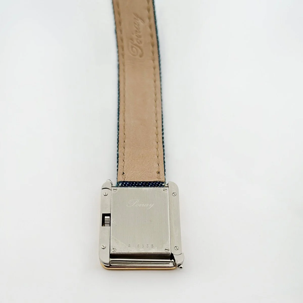Montre Quartz POIRAY "Ma première" en or jaune et acier - Image 4