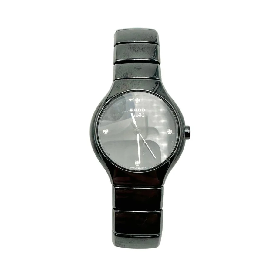 Montre RADO "Jubilé" en céramique noire et diamants - Image 2