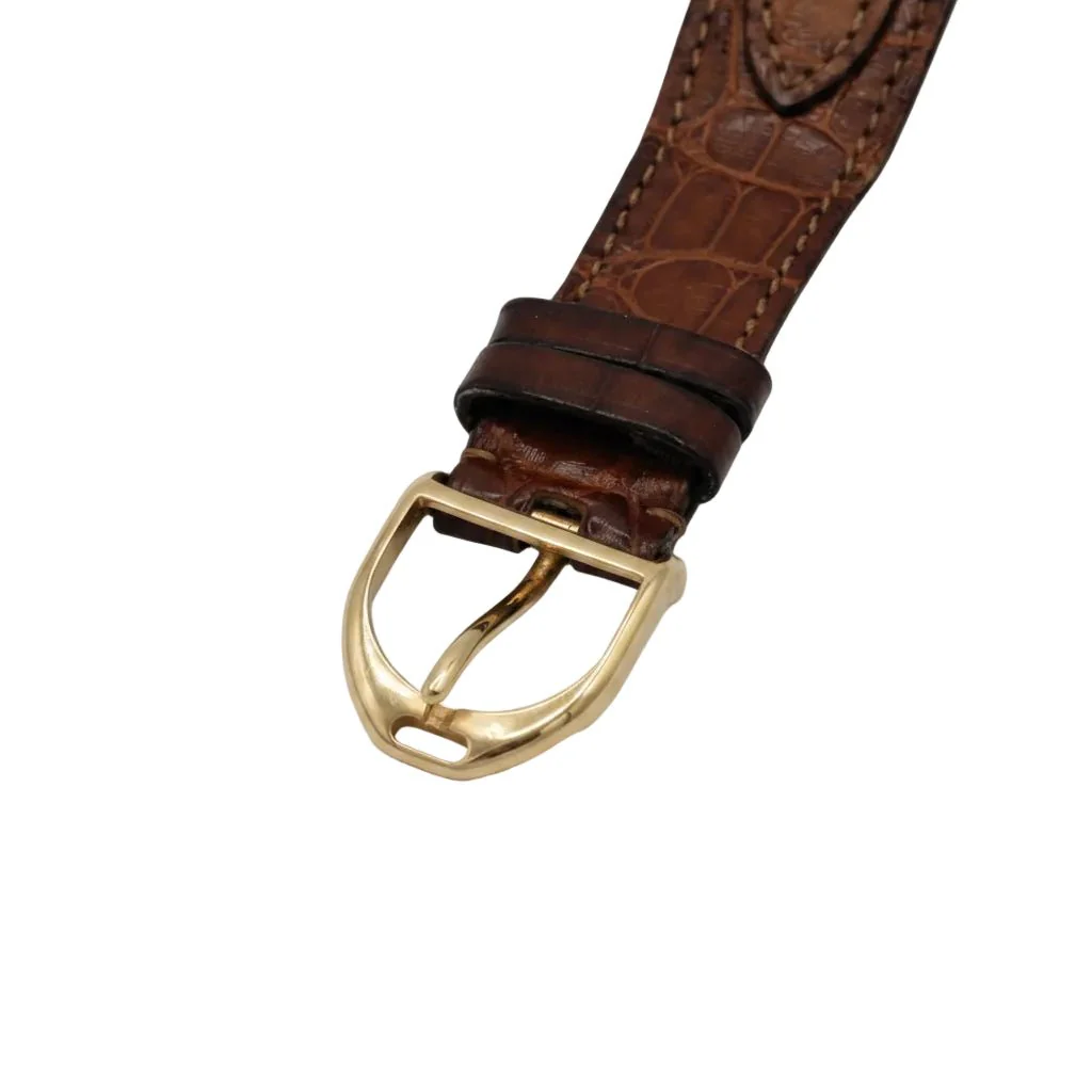 Montre RALPH LAUREN "Stirrup" MM en or rose et cuir - Image 6